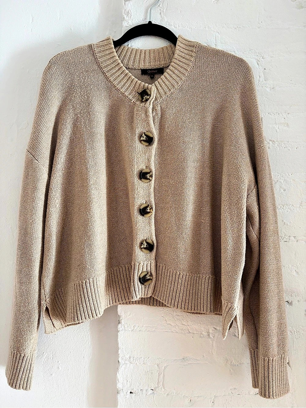 Quince 100% Organic Cotton Cropped Cardigan XL